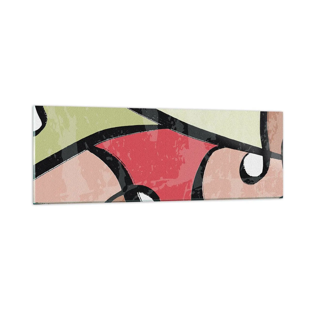 Glass picture - Pirouettes Among Colours - 90x30 cm