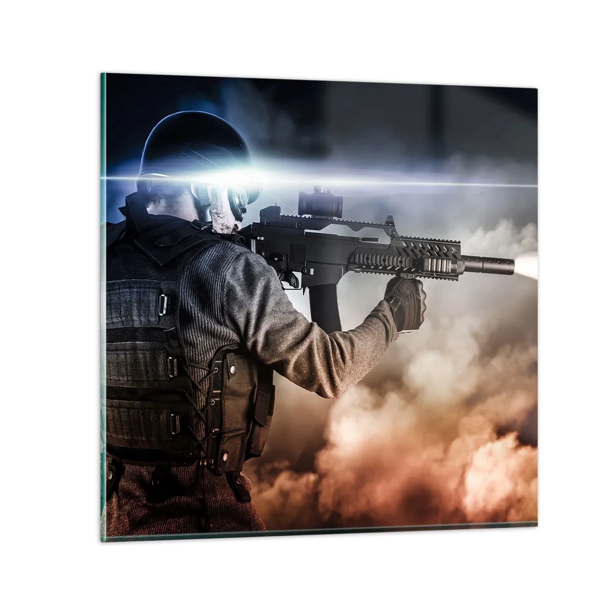 Glass picture - Simply a Hero - 30x30 cm