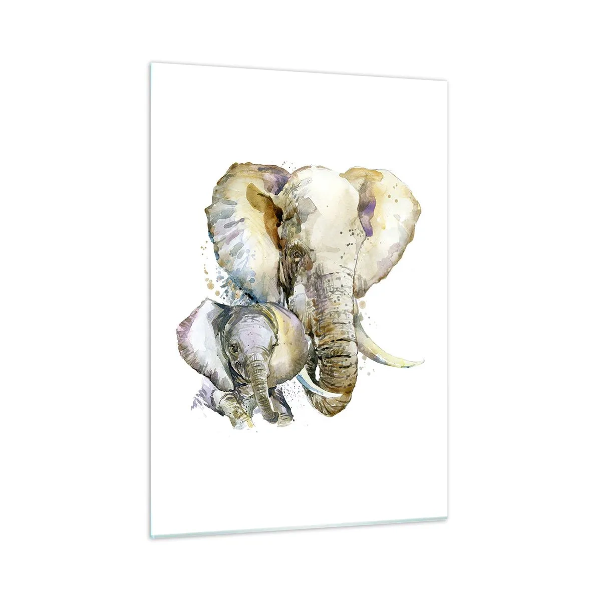 Glass picture - It's Best at Mum's - 50x70 cm