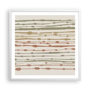 Poster in white frmae - Musical Colour Notation - 60x60 cm