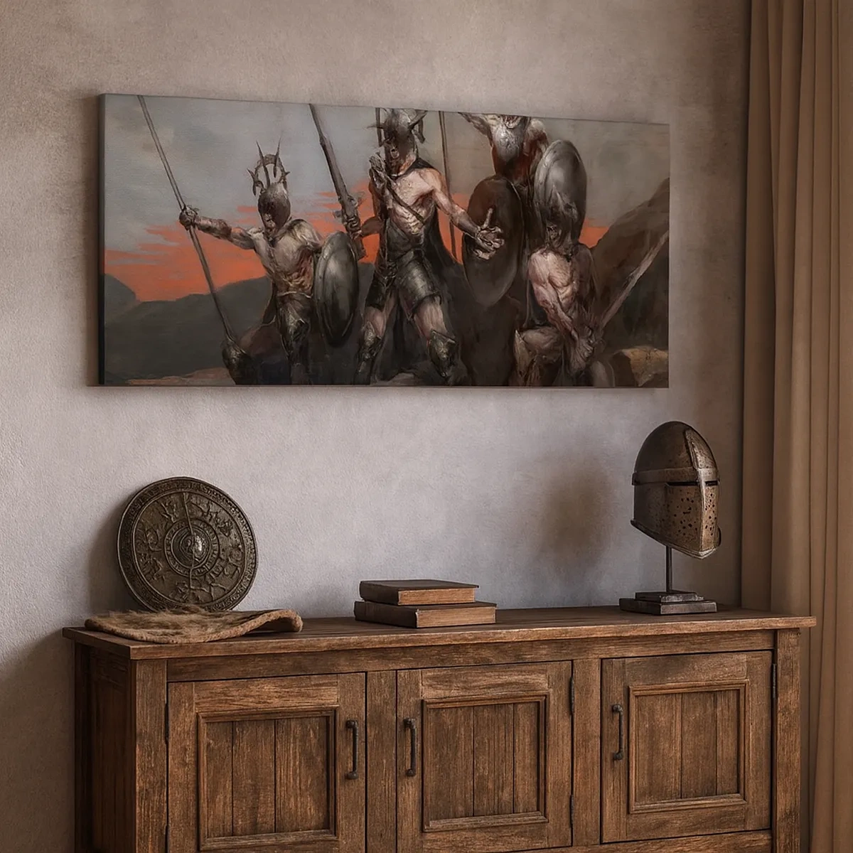 Canvas picture - With Your Shield Or on It - 30x30 cm