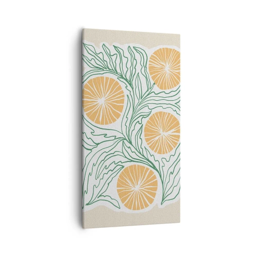 Canvas picture - Ethnic with an Abstract Note - 55x100 cm