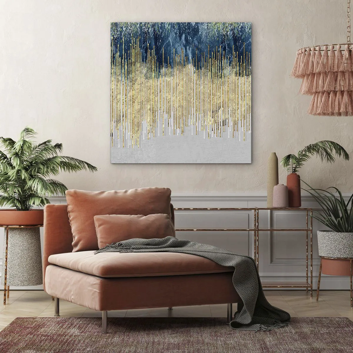 Canvas picture - Glided Border - 50x50 cm