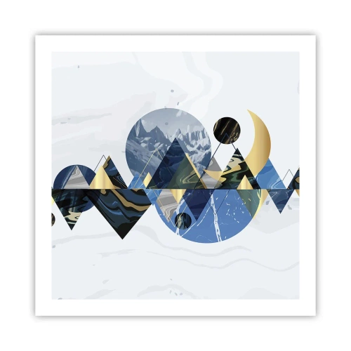 Poster - Geometrical Landscape - 60x60 cm