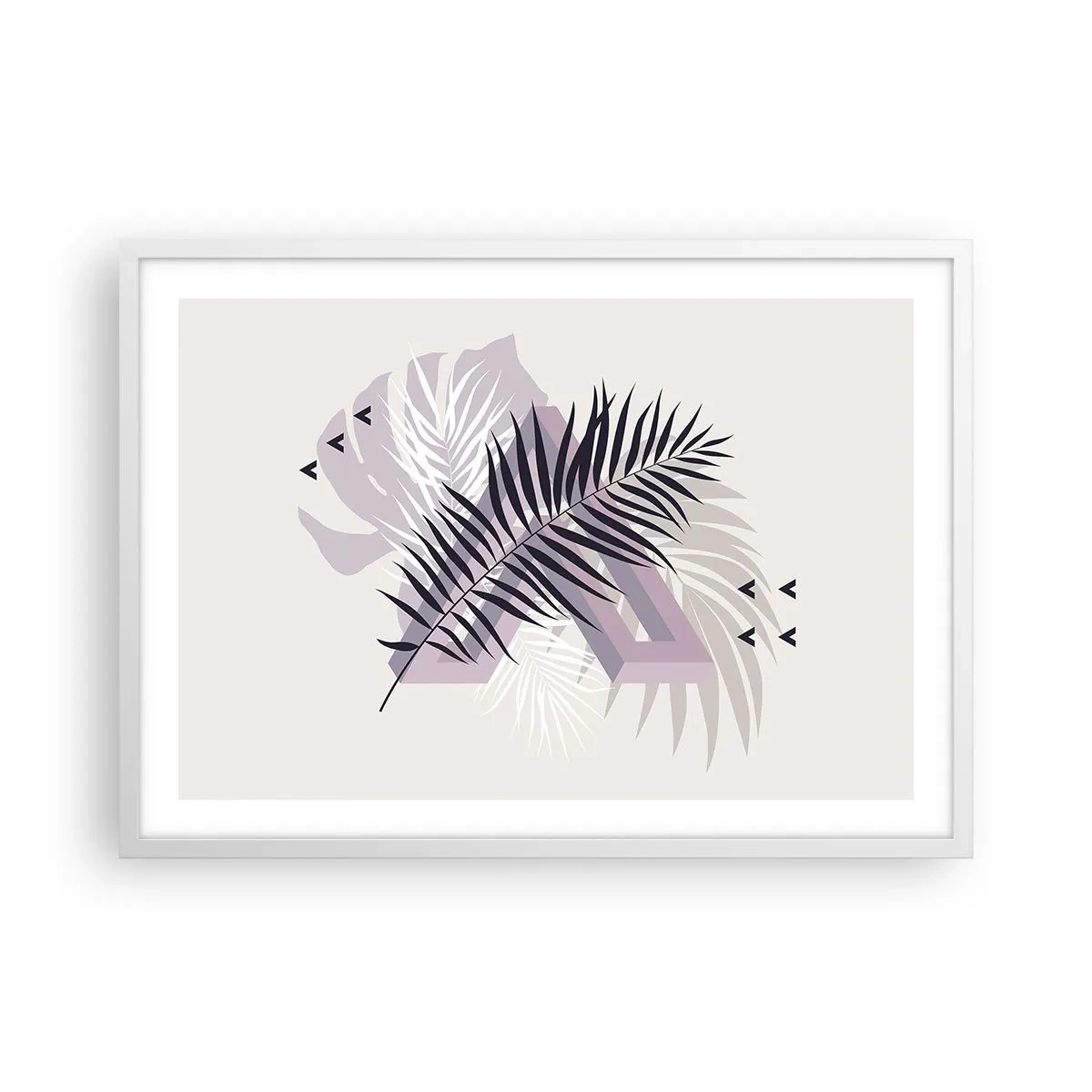 Poster in white frmae - Shadow of a Shadow - 70x50 cm