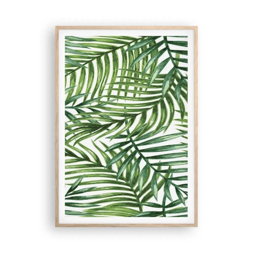 Poster in light oak frame - Under the Green Canopy - 70x100 cm