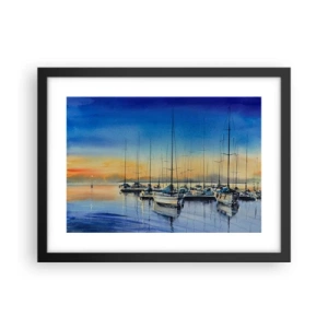 Poster in black frame - The End of a Good Day - 40x30 cm