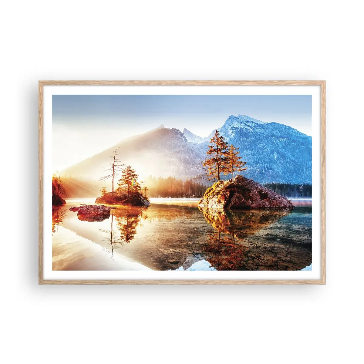 Poster in light oak frame - Nature in New Light - 100x70 cm