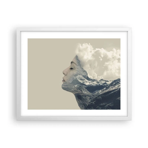 Poster in white frmae - Beauty of Elements - 50x40 cm