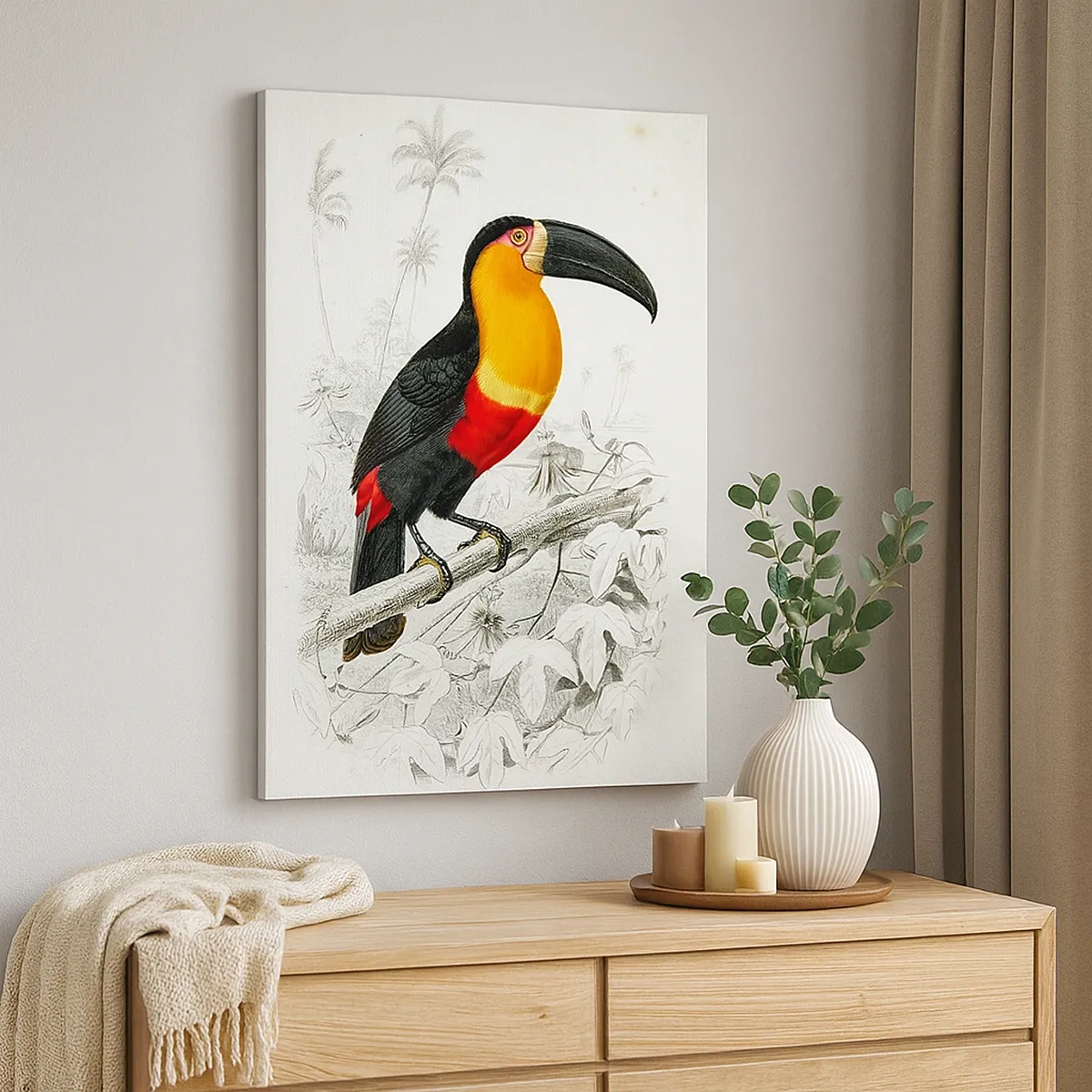 Canvas picture - Bird Colours - 50x70 cm