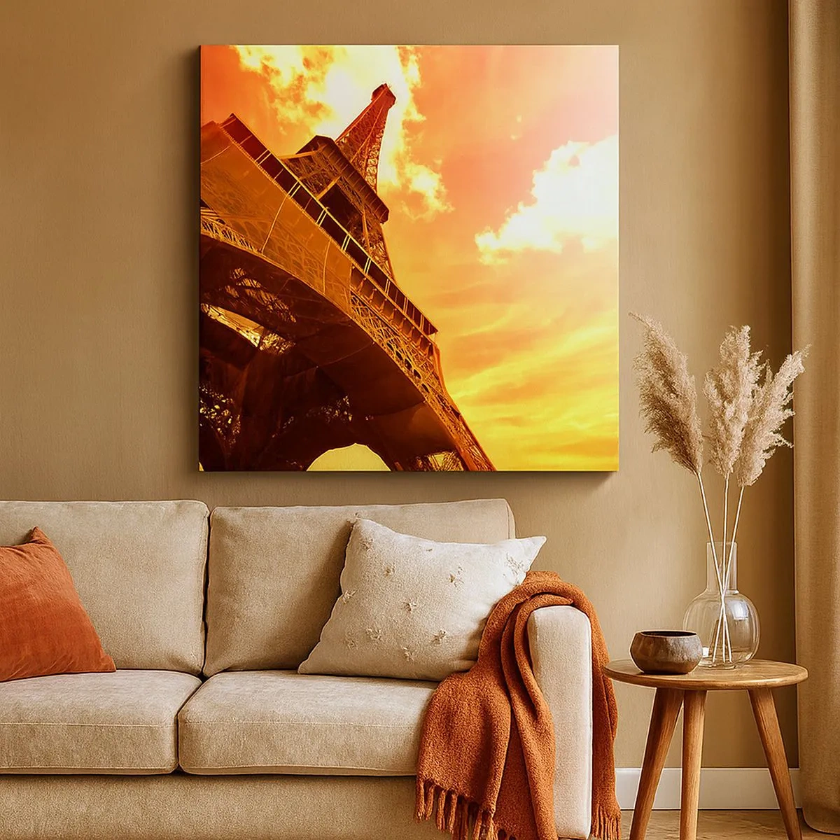 Canvas picture - Monumental because Gilded by the Sun - 30x30 cm