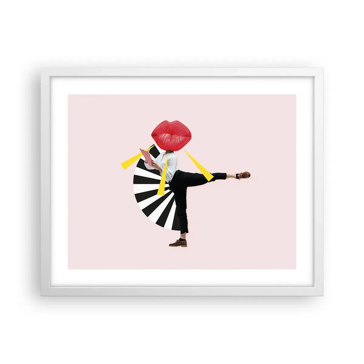Poster in white frmae - Surrealistic Pop-Art. - 50x40 cm