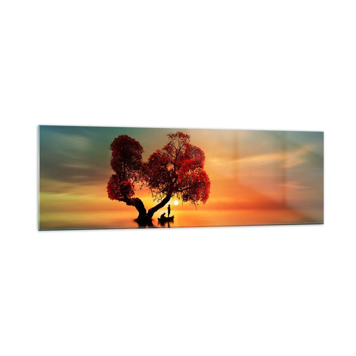 Glass picture - Far Away and Lost to the World - 160x50 cm