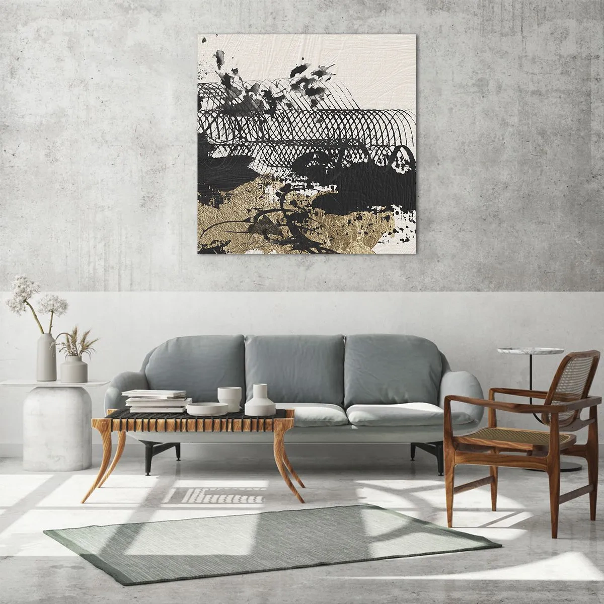 Glass picture - Composition With Passion - 60x60 cm