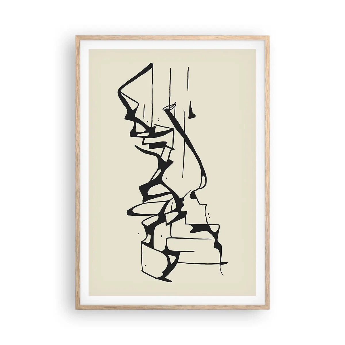 Poster in light oak frame - Maybe Landscape - 70x100 cm