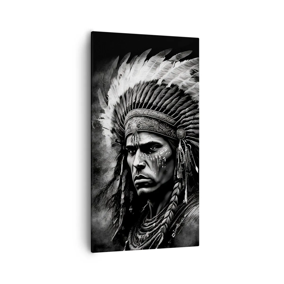 Canvas picture - Chief and Warrior - 55x100 cm