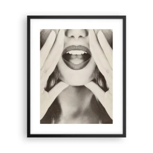 Poster in black frame - Coming! - 40x50 cm