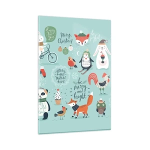 Glass picture - Let Christmas Last Forever! - 80x120 cm