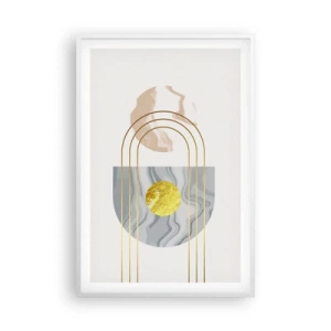 Poster in white frmae - Brightness nad Shine - 61x91 cm