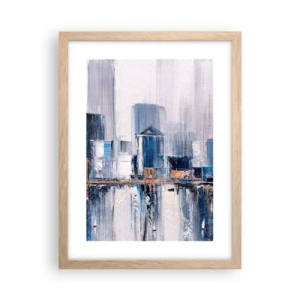 Poster in light oak frame - New York Impression - 30x40 cm