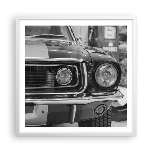 Poster in white frmae - Rough Ride - 60x60 cm