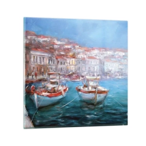 Glass picture - Italian Bay - 70x70 cm