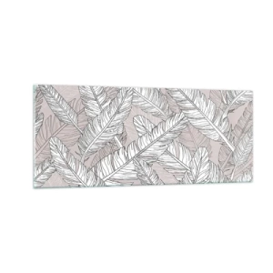 Glass picture - Storm of Feathers - 100x40 cm