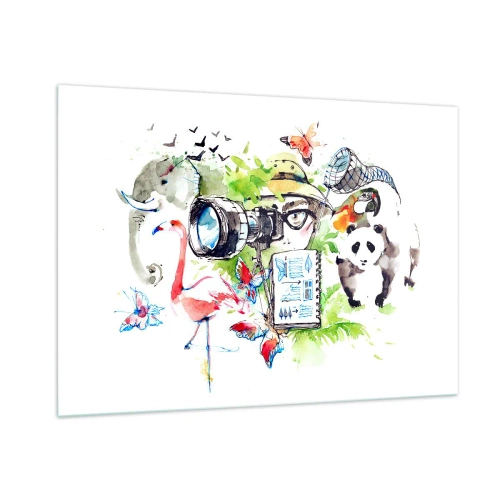 Glass picture - In Travelller's Lens - 100x70 cm