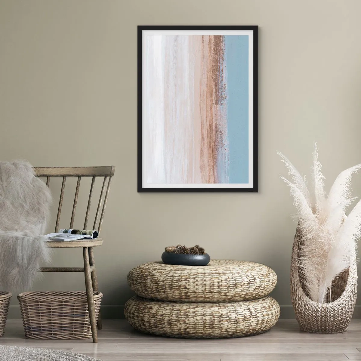 Poster in black frame - Ambiguous Landscape - 40x50 cm