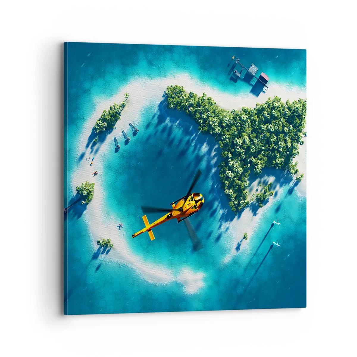Canvas picture - Get Yourself an Island - 70x70 cm