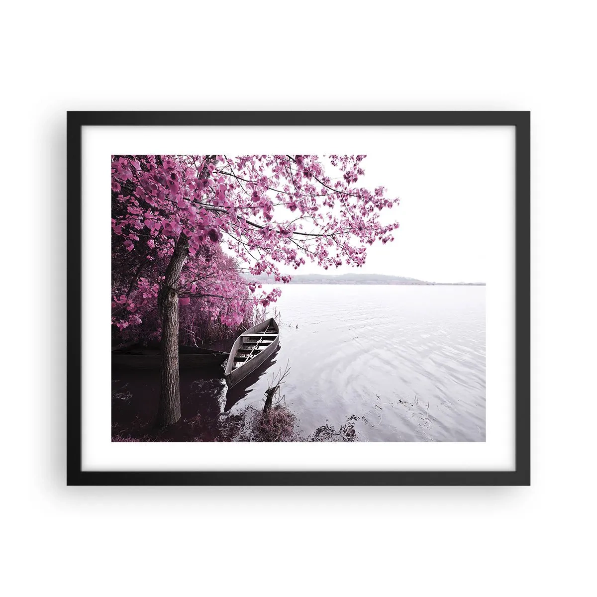 Poster in black frame - In Pink Silence - 50x40 cm