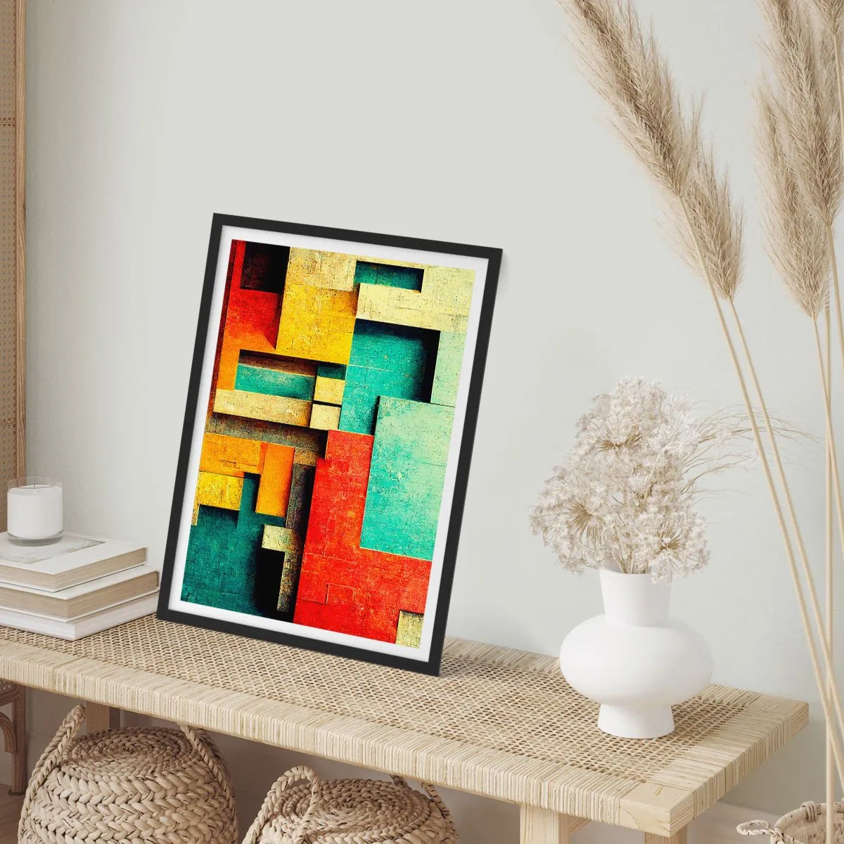 Poster in black frame - Festival of Right Angles - 70x100 cm