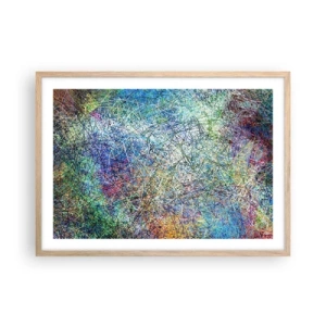 Poster in light oak frame - It's Not So Simple - 70x50 cm