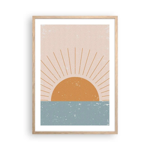 Poster in light oak frame - Everyday Miracle - 50x70 cm