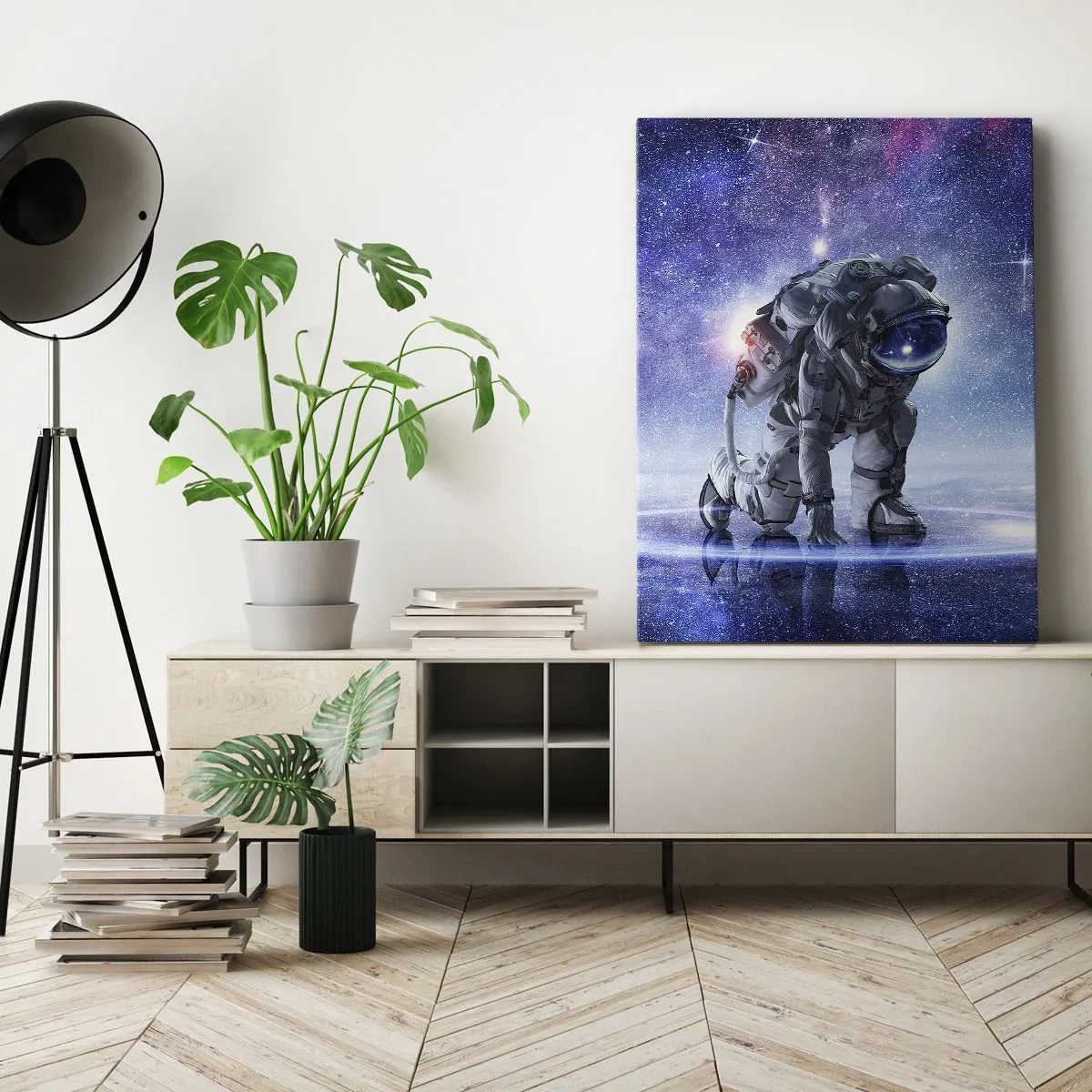 Canvas picture - Starry Night above Me - 65x120 cm