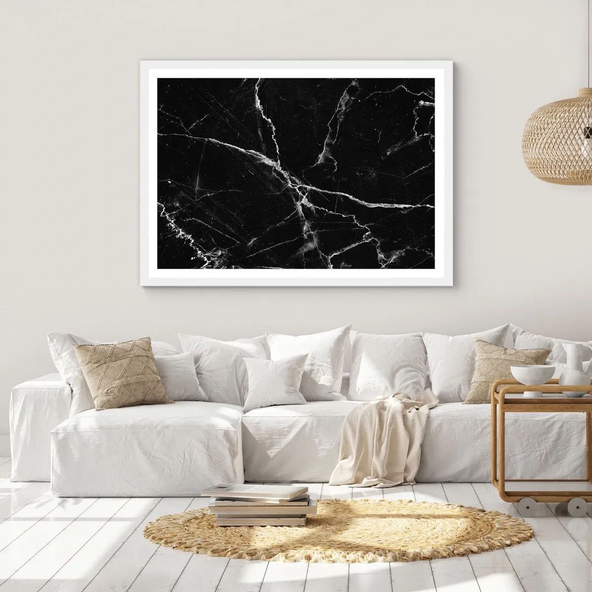 Poster in white frmae - The Secret Life of a Stone - 40x30 cm