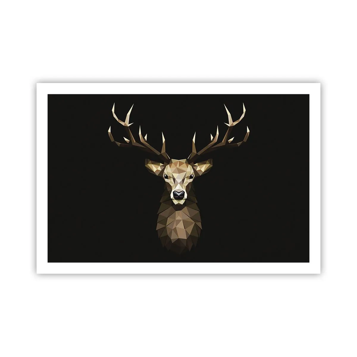 Poster - Cubist Deer - 91x61 cm