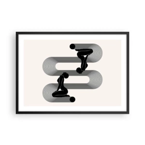Poster in black frame - Sensual Symmetry - 70x50 cm