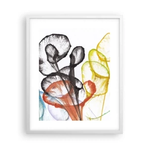 Poster in white frmae - Flowers with a Soul - 40x50 cm