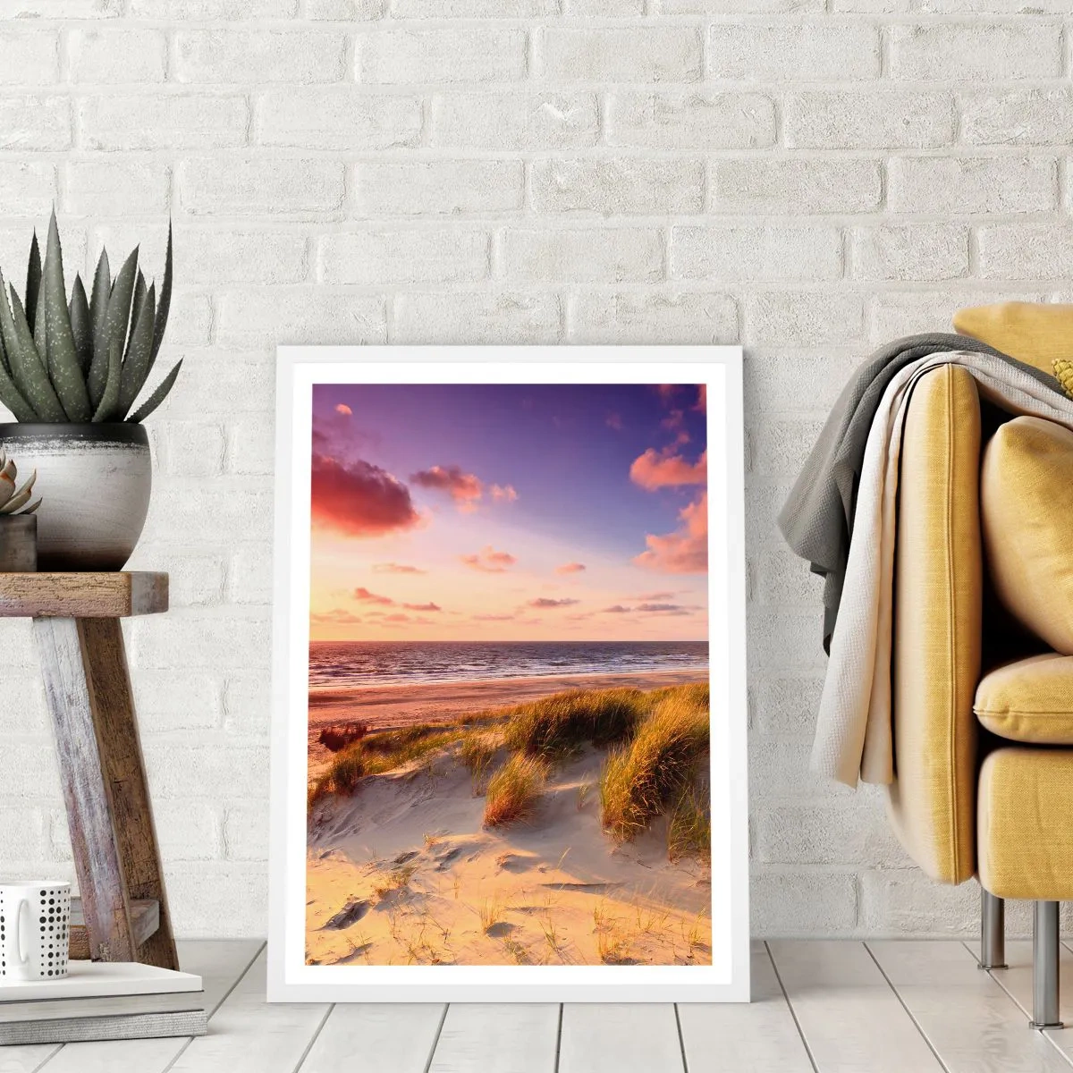 Poster in white frmae - Air Smells of Summer - 30x40 cm