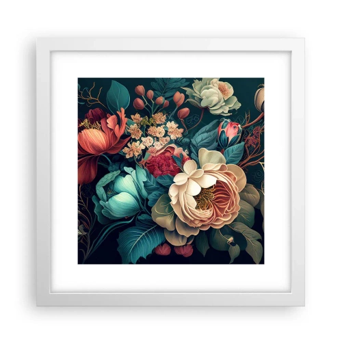 Poster in white frmae - 19th Century Charm - 30x30 cm