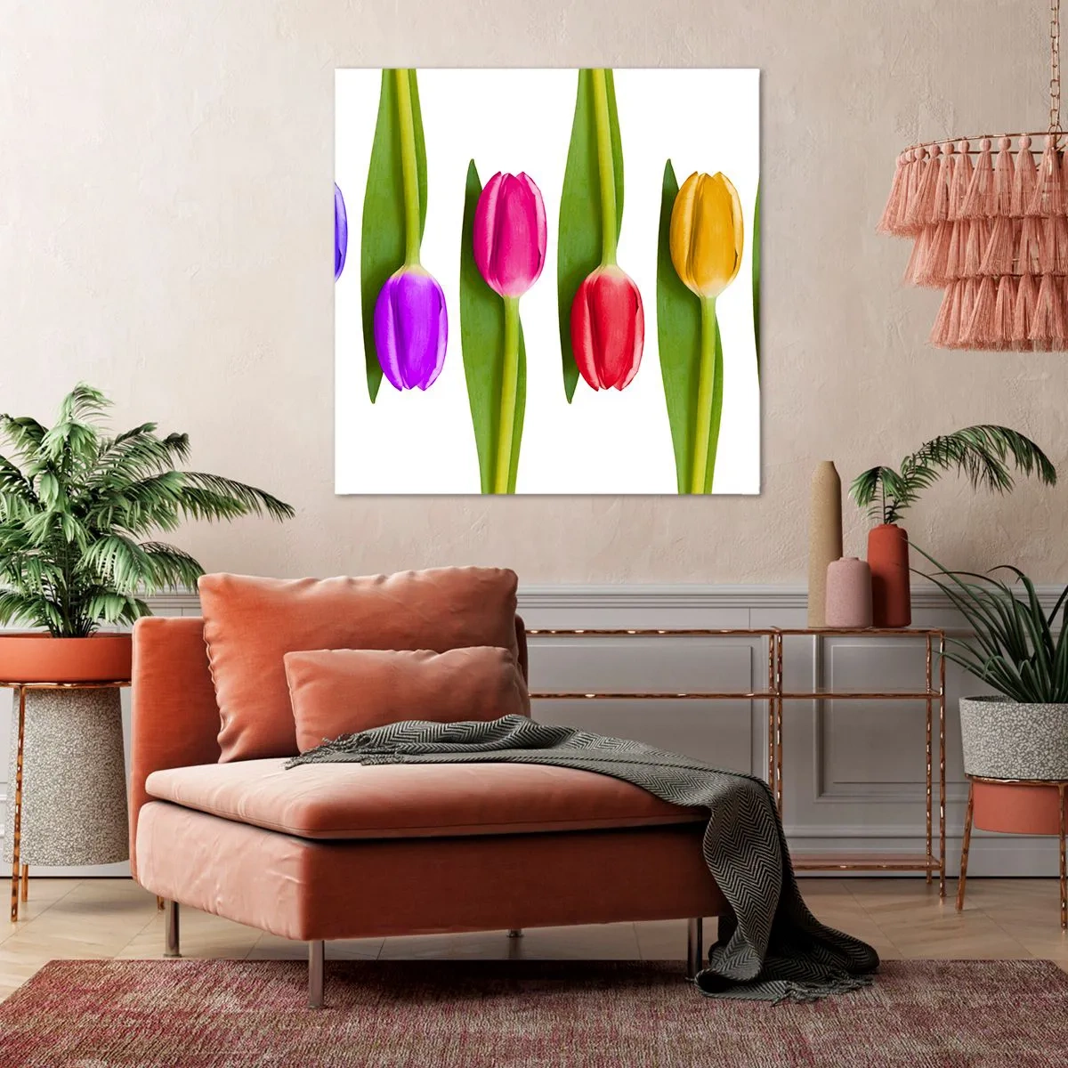 Canvas picture - Rainbow Composition - 50x50 cm