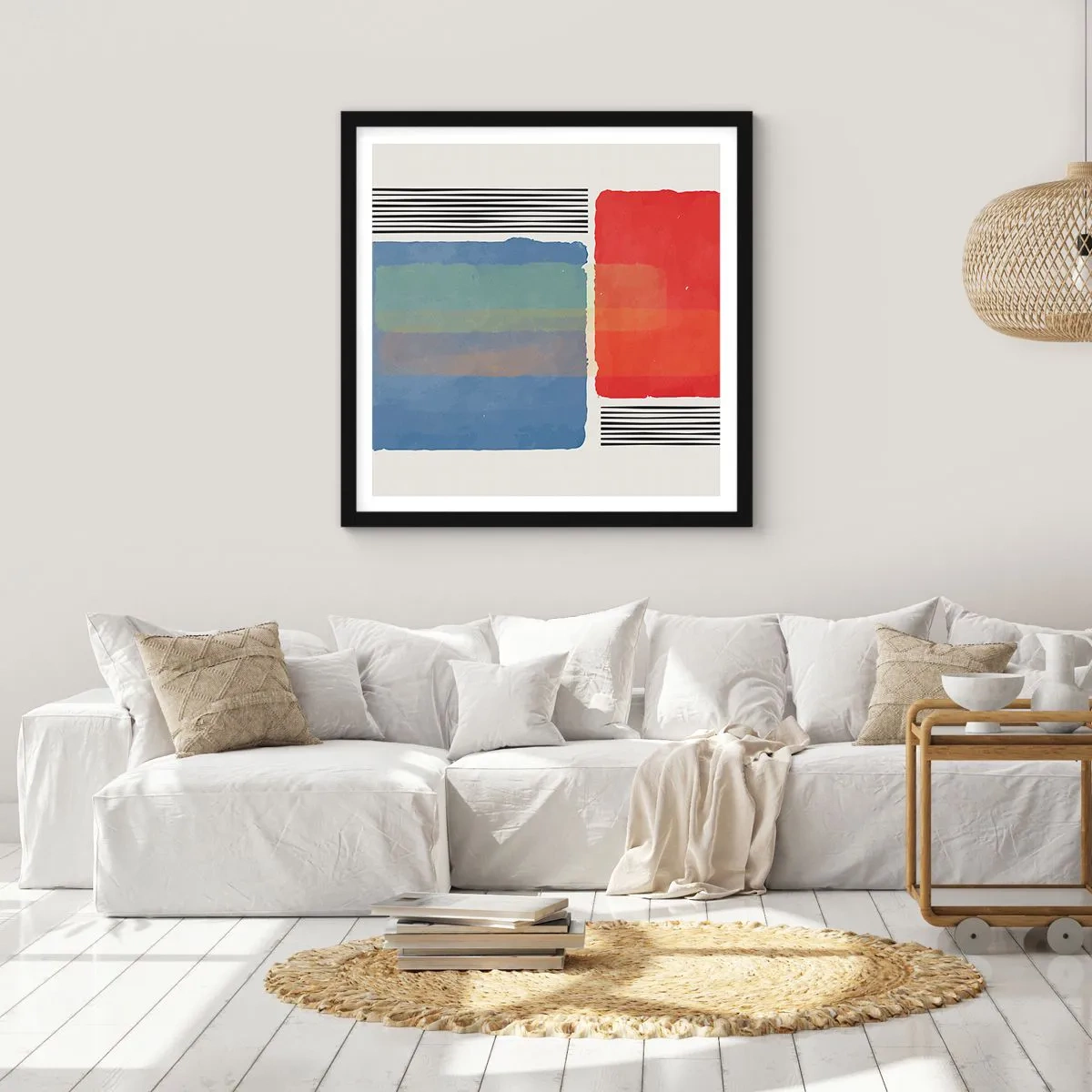 Poster in black frame - Spirit and Letter of Geometry - 60x60 cm
