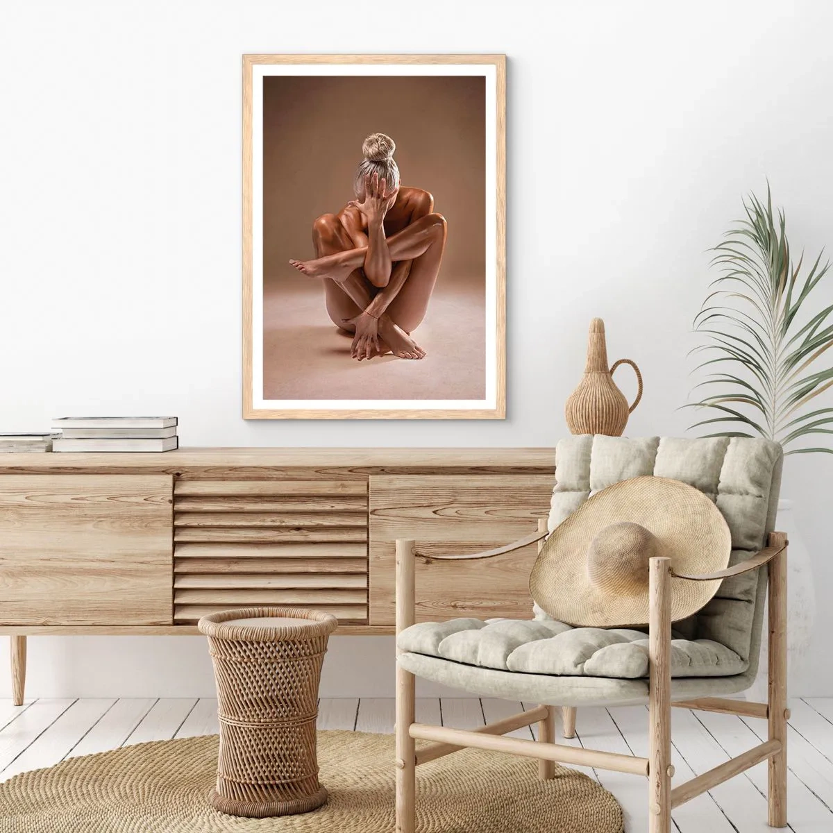 Poster in light oak frame - Unity of Body and Spirit - 61x91 cm