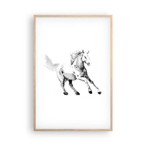 Poster in light oak frame - Untamed Soul - 61x91 cm