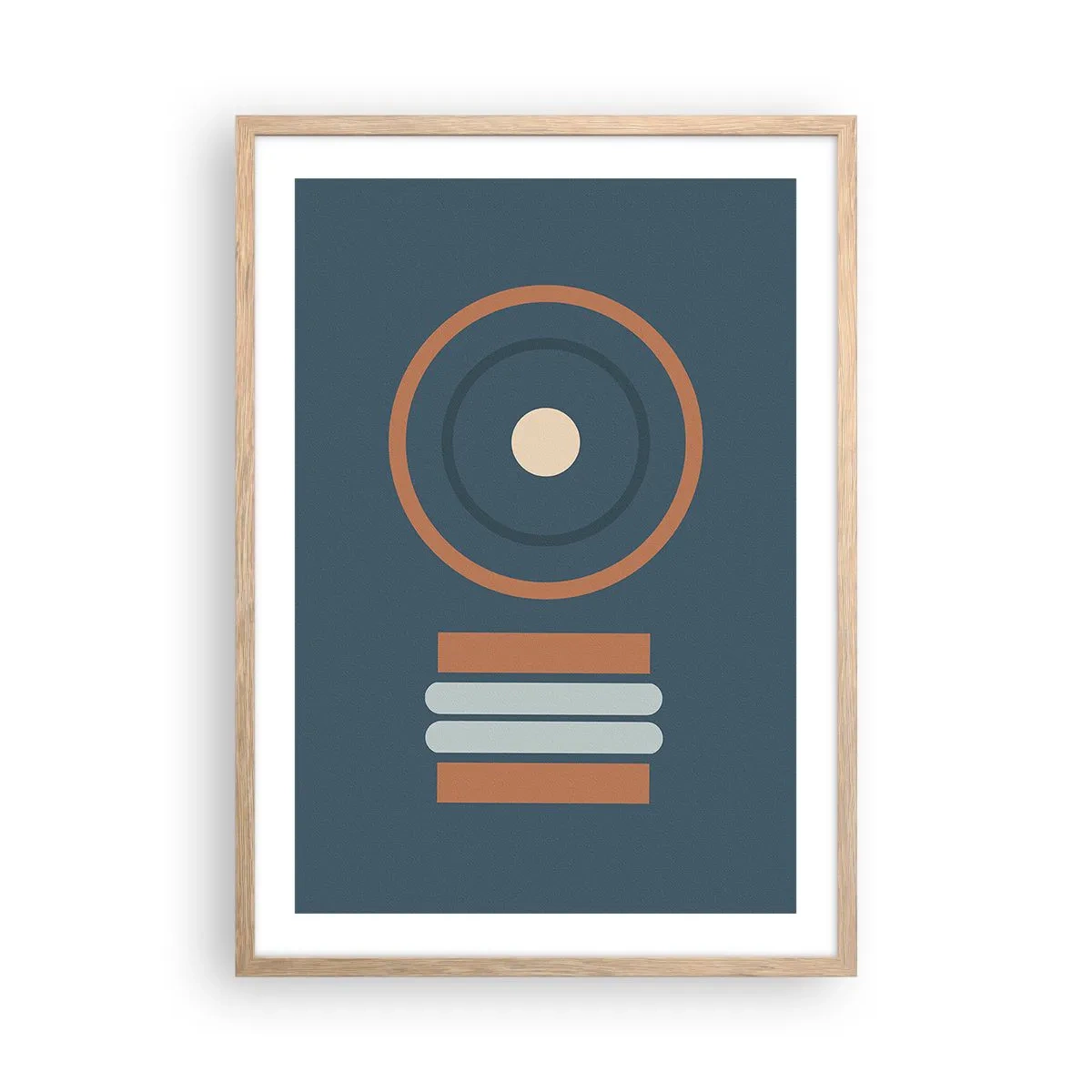 Poster in light oak frame - The Matter of Things - 50x70 cm