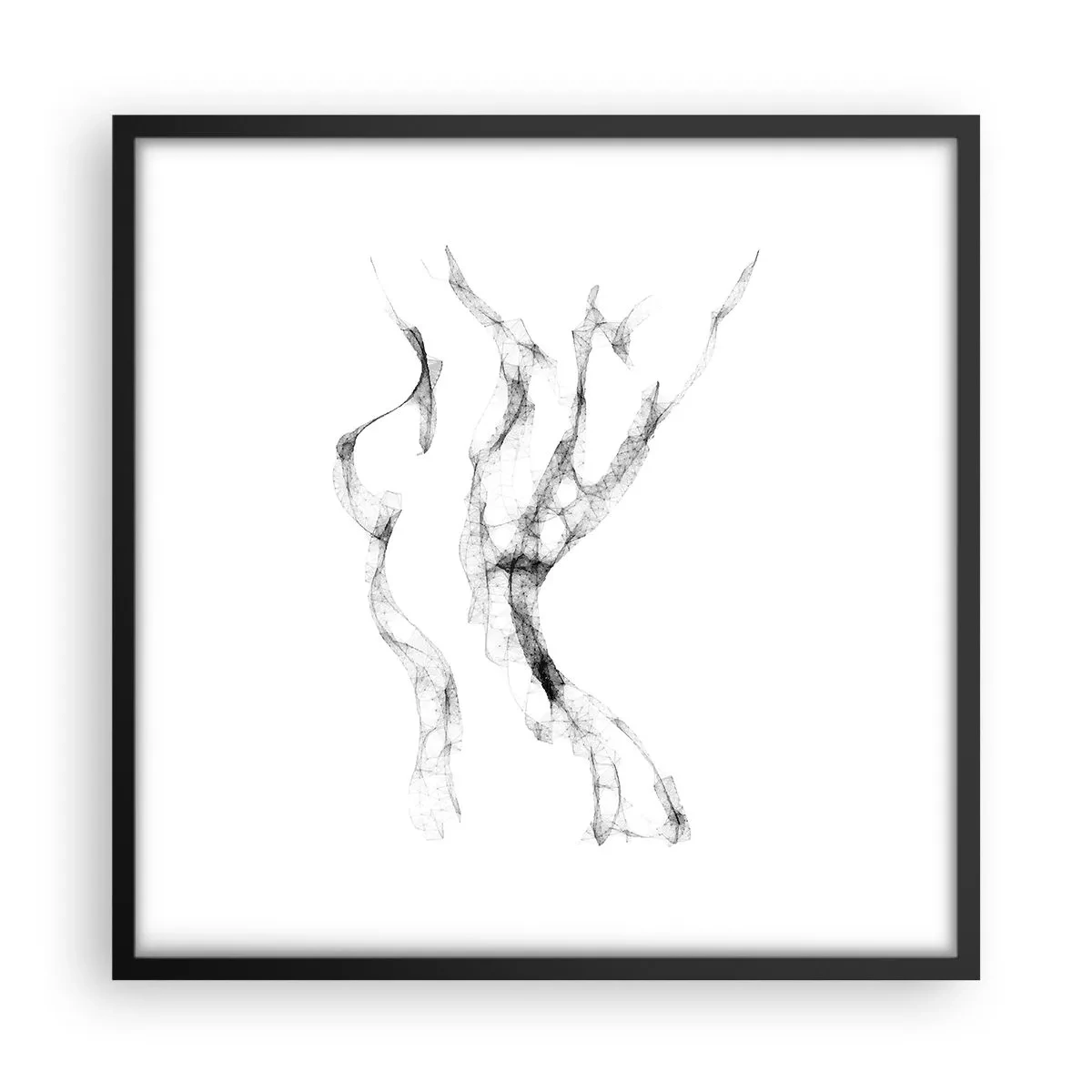 Poster in black frame - Beautiful and Strong - 50x50 cm