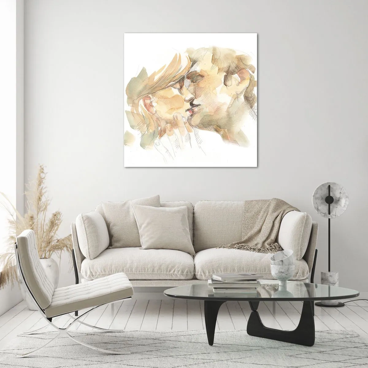 Glass picture - The Missing Half? - 50x50 cm