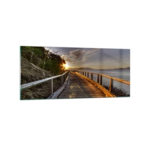 Glass picture - Walking towards the Sun - 120x50 cm
