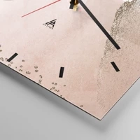 Clock face with lines